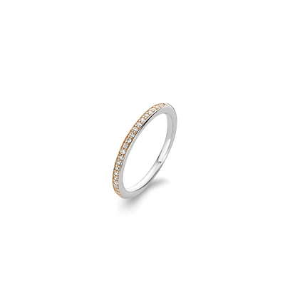 Half Eternity Rose Ring