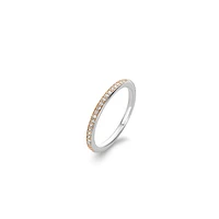 Half Eternity Rose Ring
