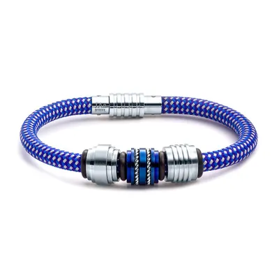 Blue Nylon Bracelet