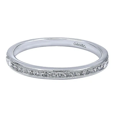 Victorian Wedding Ring .13ct Diamonds