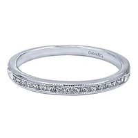 Victorian Wedding Ring .13ct Diamonds