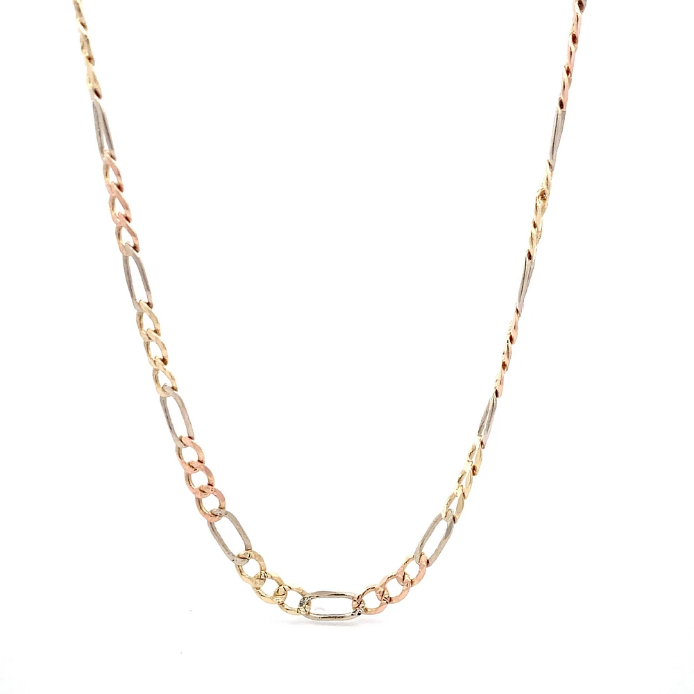 Figaro 4MM Tri Tone Chain
