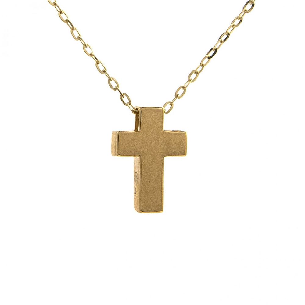 Gold Cross Necklace 14K