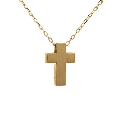 Gold Cross Necklace 14K