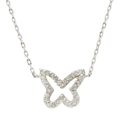 Open Butterfly Zirconia Necklace