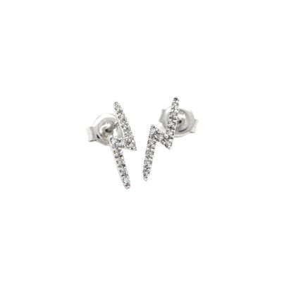 Lightning Diamond Stud Earrings