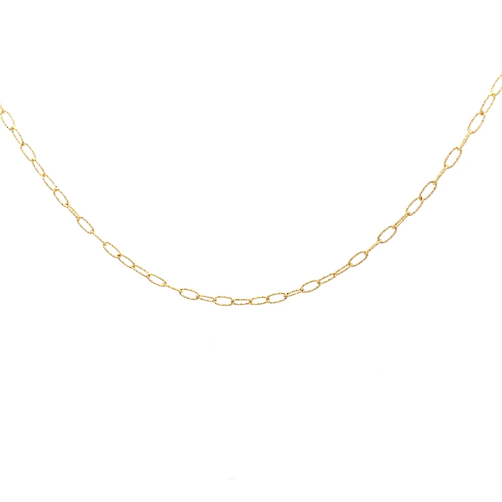 Paper Clip Diamond Cut 2MM Link Chain