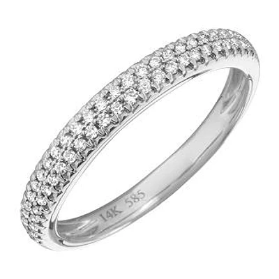 Double Diamond Row Ring