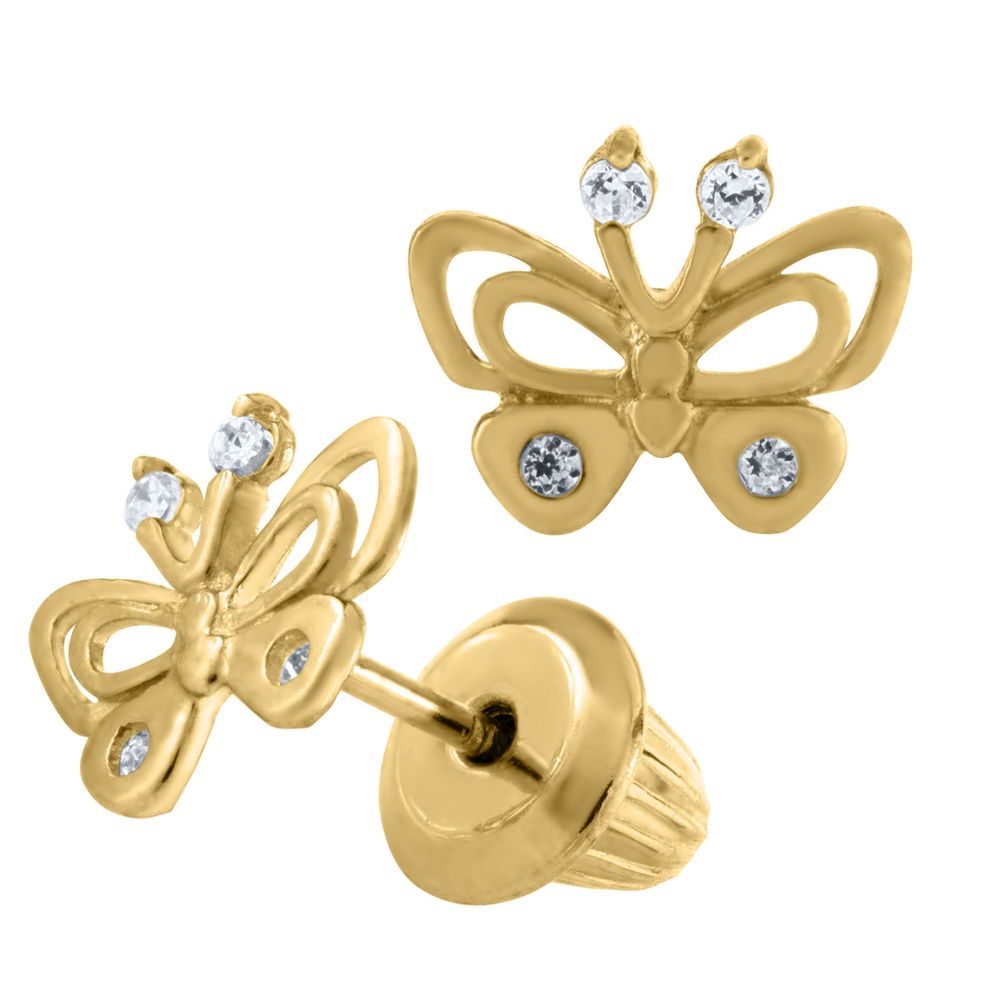 Fun Butterfly 14K Stud Earrings