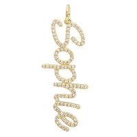 Custom Diamond Name Pendant