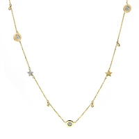 Stars and Disks Necklace