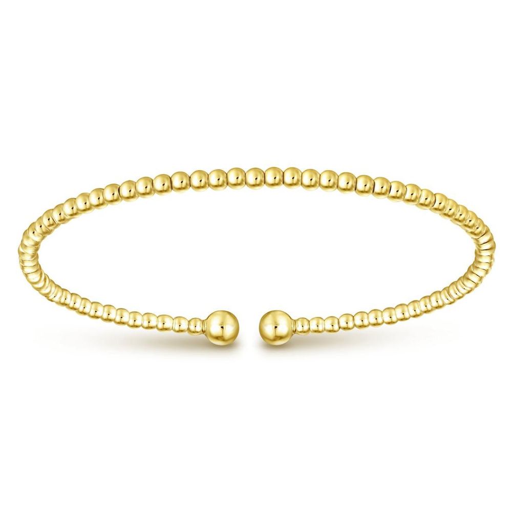 Beaded Gold Bangle