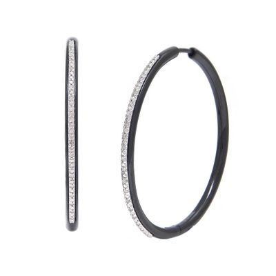 Steel Diamond Hoops