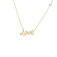 Love Script Necklace