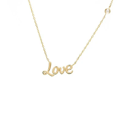 Love Script Necklace