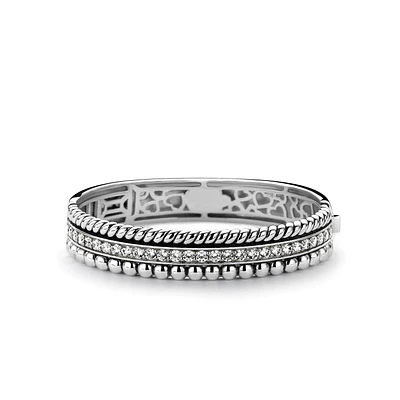 Sparkling Oxy Pattern Bangle Bracelet