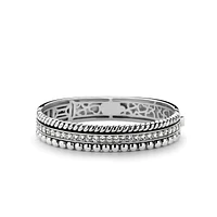 Sparkling Oxy Pattern Bangle Bracelet