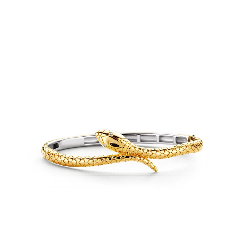 Sophisticated Snake Bangle Bracelet