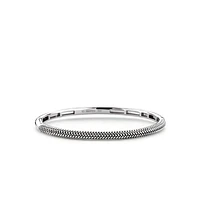 Thin Braided Bangle Bracelet