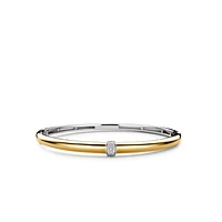Shine in the Middle Golden Bangle Bracelet