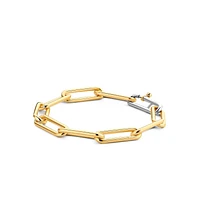 XL Paper Clip Link Golden Bracelet