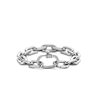 Silver Chunky Links Bracelet