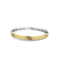 Wave Golden Bangle Bracelet