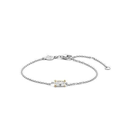Emerald Cut Golden Bracelet