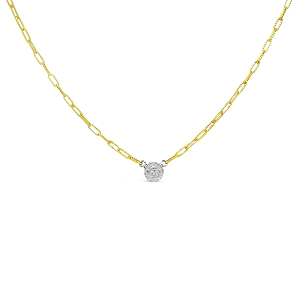 Guardian Angel Paperclip Kids Necklace