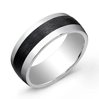 Tungsten Brushed 8mm Ring