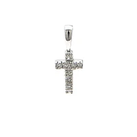 Diamond Cross 7MM Pendant