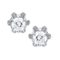 Diamond White Gold Stud Earrings