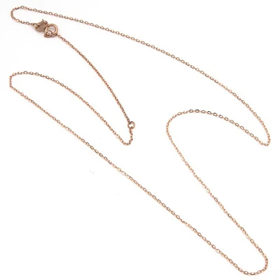 Basic Link Rose Gold Chain 16-18''