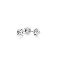 .33ct Diamond Solitaire Stud Earrings 14K