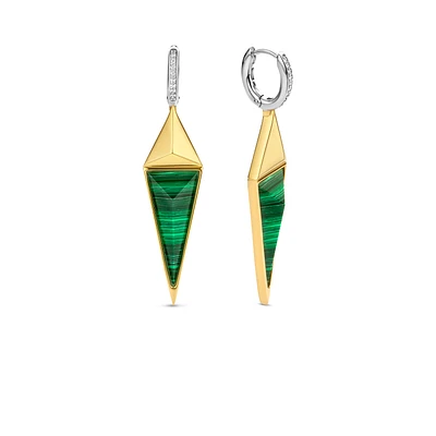 Malachite Rebel Dangle Earrings
