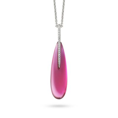 Fuschia Drop Necklace