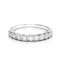 9 Diamond 1.11ct Ring