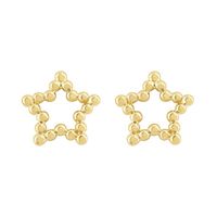 Beaded Open Star Earrings