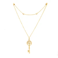 Tree of Life Key Pendant Necklace