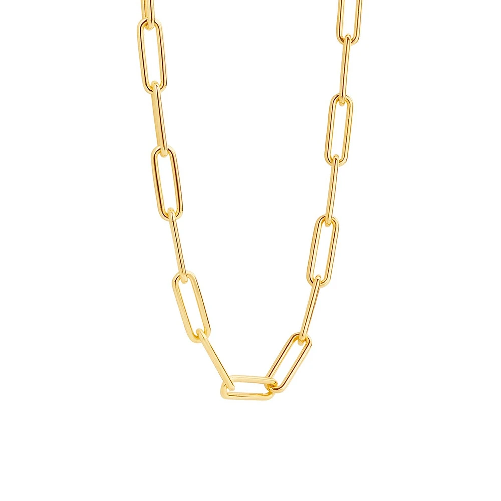 XL Paperclip Golden Necklace