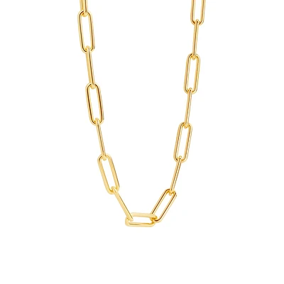 XL Paperclip Golden Necklace