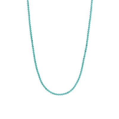 Turquoise Beads Necklace Long