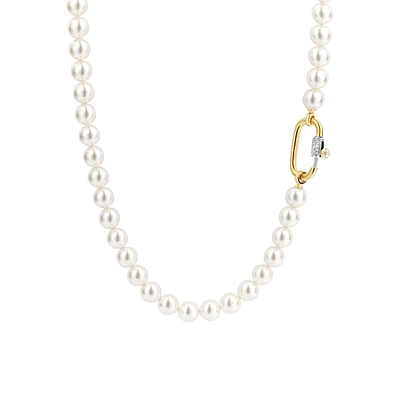 Pearl 8MM Bead Necklace