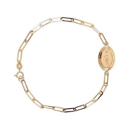 Paperclip Virgen Milagrosa Bracelet