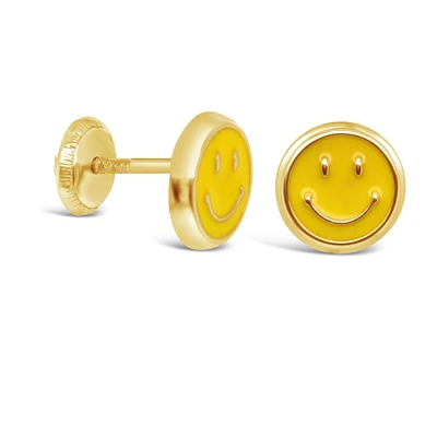 Smiley Face Stud Earrings