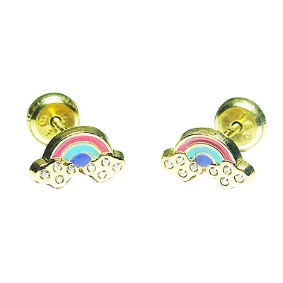 Rainbow with Clouds Earrings