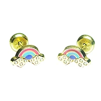 Rainbow with Clouds Earrings