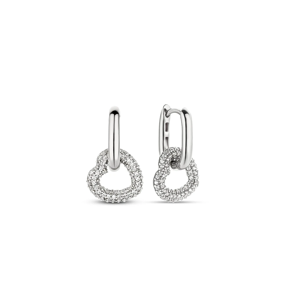Unique Heart Charm Earrings