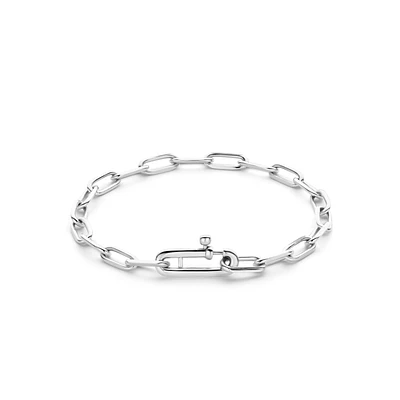 Paperclip Mini Link Silver Bracelet