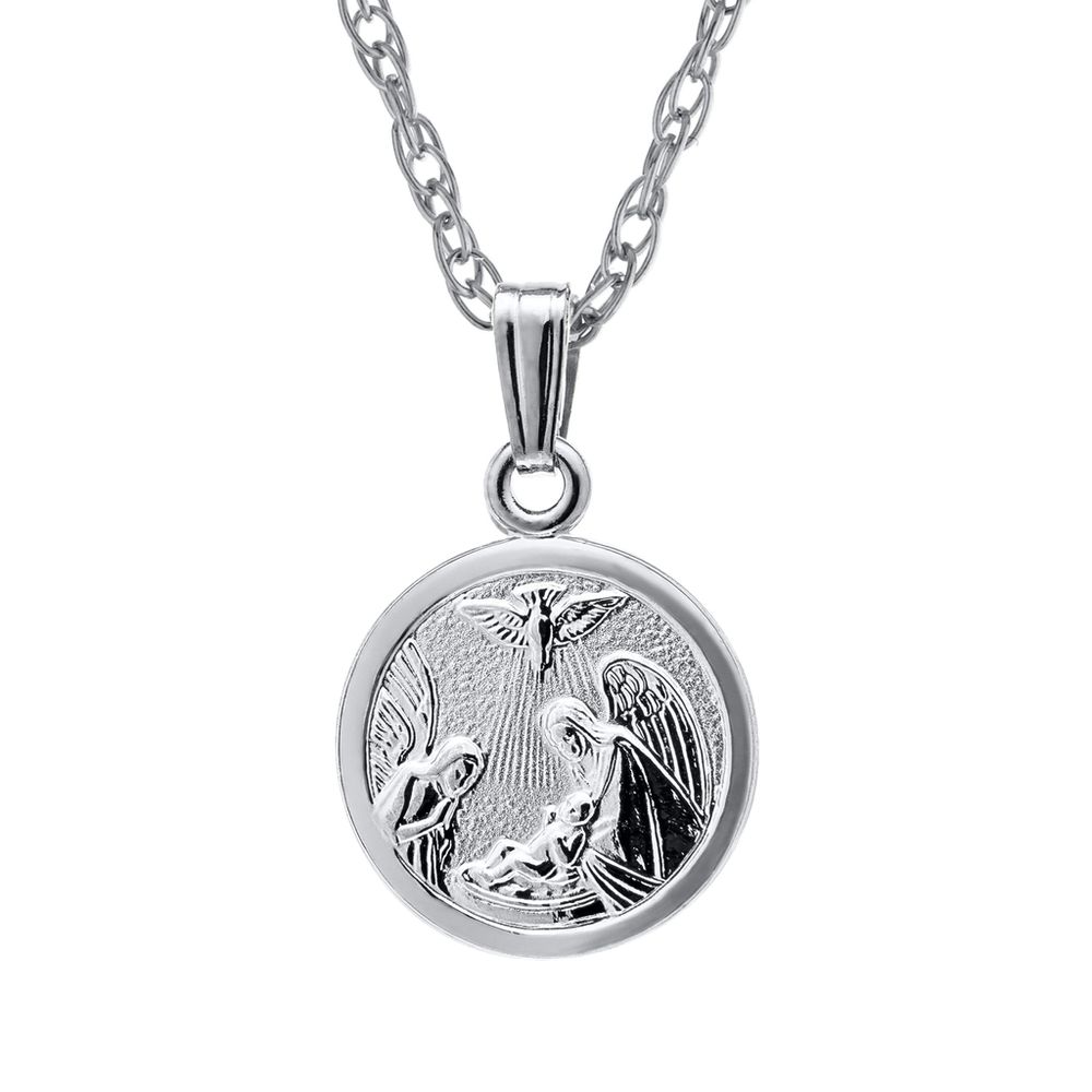 Guardina Angel White Gold Kids Necklace